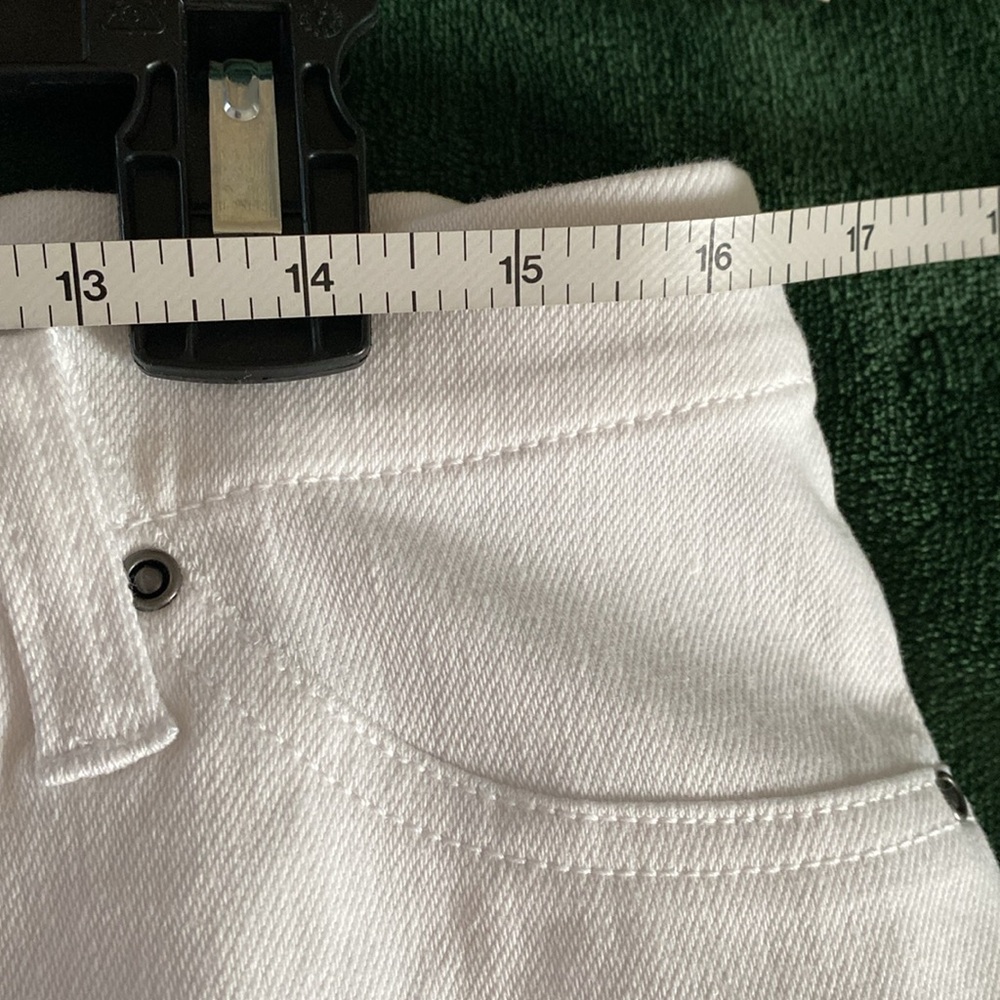 NWT White Time and Tru Stretch Capris Leggings - Picture 6 of 6